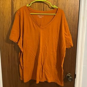 Ava & Viv 2X burnt orange short sleeve tshirt